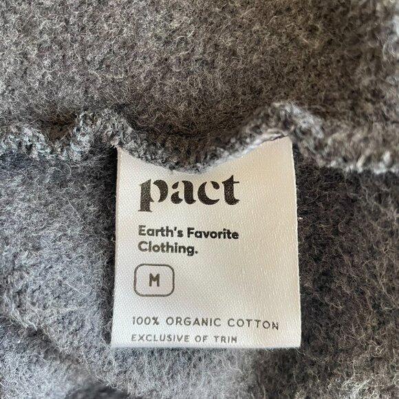 Pact Women's Cloud Brushed Fleece Zip Hoodie in Charcoal Heather - Picture 7 of 7